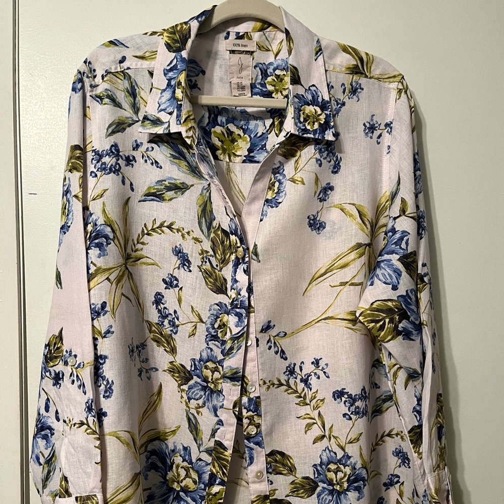 Joie 100% Linen shirt 2X